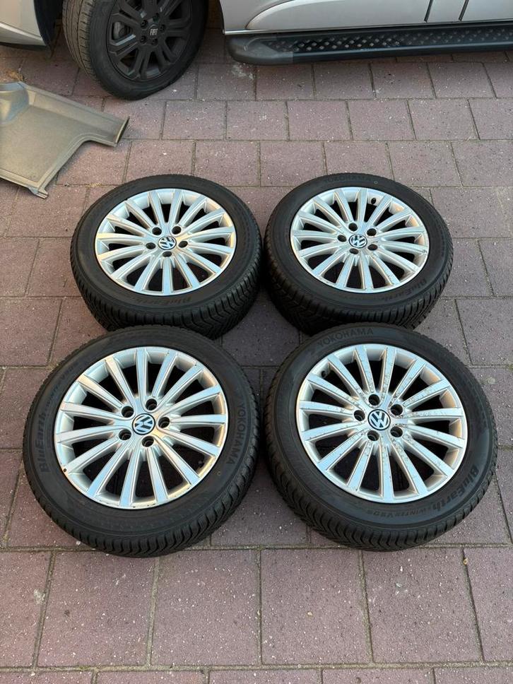 VW TRANSPORTER T5 T6 18” ORG CANBERRA VELGEN OP WINTERBANDEN, Auto-onderdelen, Banden en Velgen, Banden en Velgen, Winterbanden