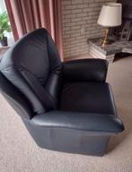 Twee donkere blauwe fauteuils, Ophalen, Zo goed als nieuw, 75 tot 100 cm, 50 tot 75 cm
