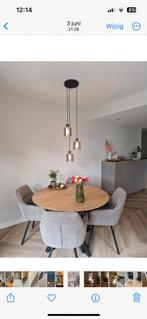 Mooie hanglamp met glazen bollen, Huis en Inrichting, Tafels | Eettafels, Ophalen of Verzenden, Zo goed als nieuw, Rond, 50 tot 100 cm