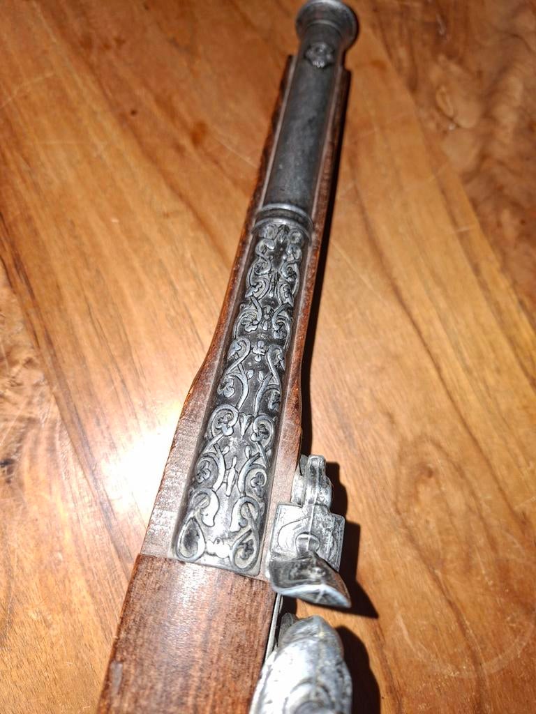 Decoratieve replica van een antiek pistool, Ophalen of Verzenden