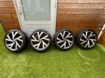 VW Bergamo R-Line Velgen 18 inch + Bridgestone Banden, Auto-onderdelen, 18 inch, Gebruikt, Banden en Velgen, Ophalen of Verzenden