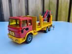 Siku MAN vrachtauto met kraan Rood geel 1:55, Hobby en Vrije tijd, Modelauto's | 1:50, Ophalen of Verzenden, Gebruikt, Bus of Vrachtwagen