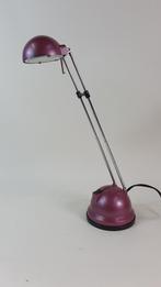 Vintage tafellamp, bureaulamp antennes, halogeen. Rood. 3A6