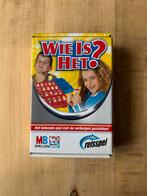 Wie is het? Reisspel, Hobby en Vrije tijd, Gezelschapsspellen | Bordspellen, Ophalen of Verzenden, Zo goed als nieuw, Reisspel
