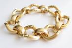 Unieke 18 Karaat Gouden Dames Schakelarmband, Sieraden, Tassen en Uiterlijk, Armbanden, Ophalen of Verzenden, Zo goed als nieuw