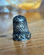 Zilveren Vingerhoed met Edelstenen, Ophalen of Verzenden, Zo goed als nieuw, Zilver