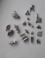 Zilveren bedels voor armband of ketting (18 stuks), Overige merken, Gebruikt, Ophalen of Verzenden, 4 bedels of meer
