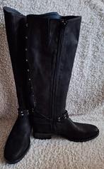 Nieuwe leren dr Adams lange laarzen, Kleding | Dames, Schoenen, Ophalen of Verzenden, Zo goed als nieuw, Zwart, Hoge laarzen