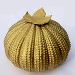 Urn steen mat goud 550 ml blad, Ophalen of Verzenden, Nieuw