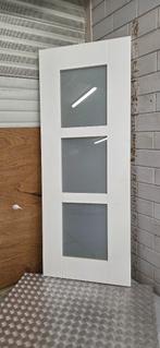 Binnendeur met melkglas stomp 83x211,5cm, Ophalen, 80 tot 100 cm, Binnendeur, Zo goed als nieuw