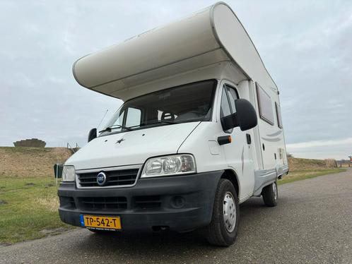 Camper Sharky - 5p Fiat Alkoof Camper 2007, Caravans en Kamperen, Campers, Half-integraal, tot en met 5, Fiat, Diesel, tot 4 meter