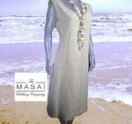 The MASAI CLOTHING  CO. 🌻. lange linnen jurk mt M, Beige, Maat 38/40 (M), Onder de knie, Zo goed als nieuw