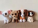 4 TY Beanie Knuffel Hondjes - 24 cm zgan, Ophalen of Verzenden, Zo goed als nieuw, Hond