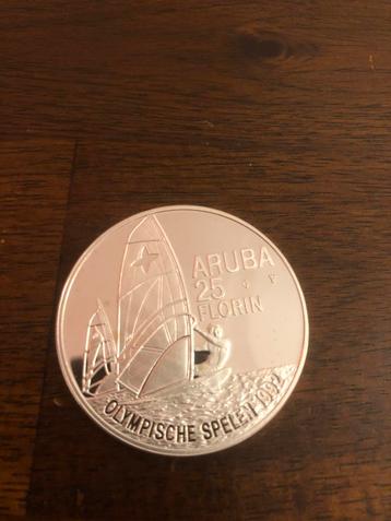 Aruba 25 Florin 1992 - Olympische Spelen beschikbaar voor biedingen