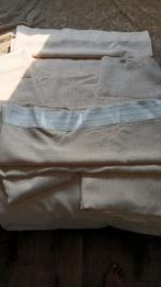 NIEUW 4x beige juttelook vitrage 140x250, Huis en Inrichting, 100 tot 150 cm, 200 cm of meer, Beige, Nieuw