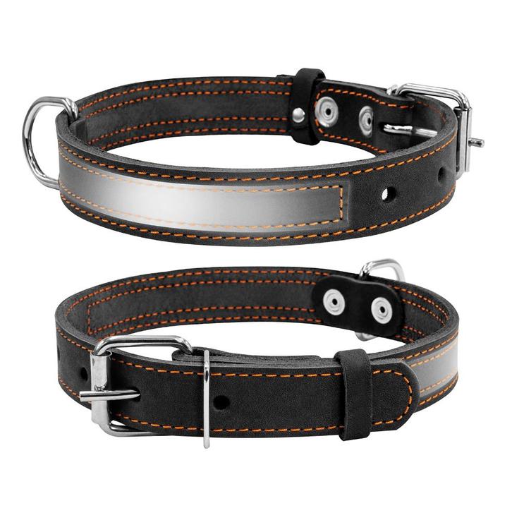 WAUDOG CoLLar Halsband Reflecterend Zwart 32-40 cm KOOPJE!!!, Dieren en Toebehoren, Hondenhalsbanden en Penningen, Nieuw, Handgemaakt