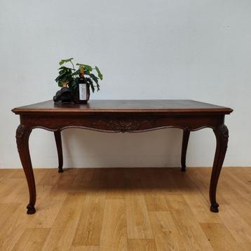 Vintage landelijke eettafel eetkamertafel uitschuifbaar 508 beschikbaar voor biedingen