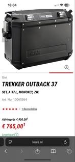 Givi Trekker Outback 37L Kofferset - Nieuw!, Ophalen of Verzenden, Zo goed als nieuw