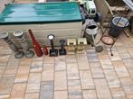 diverse kandelaar, vazen, vuurkorf en tuin decoratie, Ophalen, Gebruikt