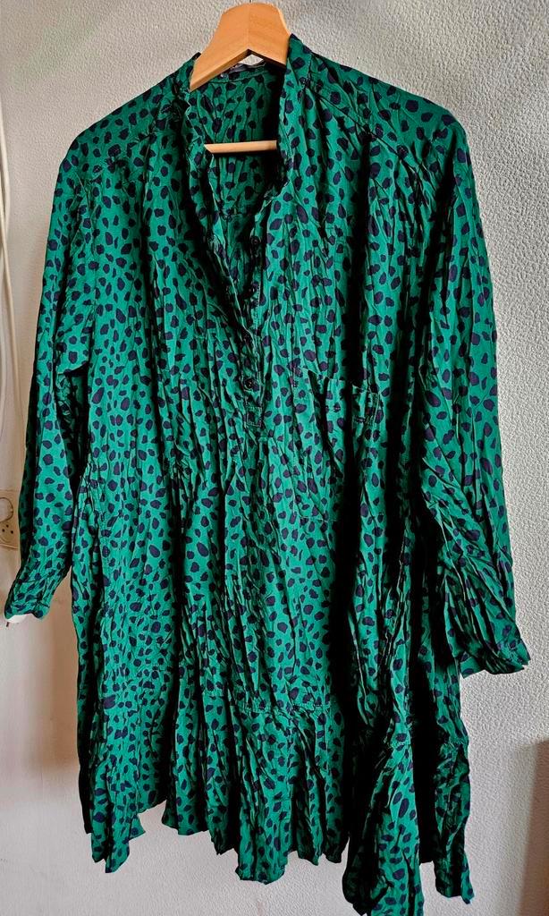 Alembika Tuniek Groen Zwart Mt M, Kleding | Dames, Blouses en Tunieken, Zo goed als nieuw, Maat 38/40 (M), Groen, Ophalen