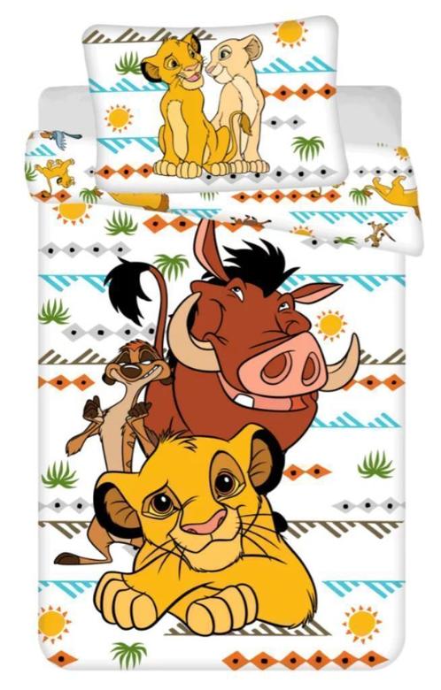 Lion King Dekbedovertrek 140 x 200 cm - Africa, Kinderen en Baby's, Kinderkamer | Beddengoed, Nieuw, Dekbedovertrek, Jongetje of Meisje