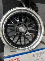 18 inch 5x112 Zwart/gepolijst "BBS Le mans" look  Golf Audi, Nieuw, Velg(en), Personenwagen, Ophalen of Verzenden