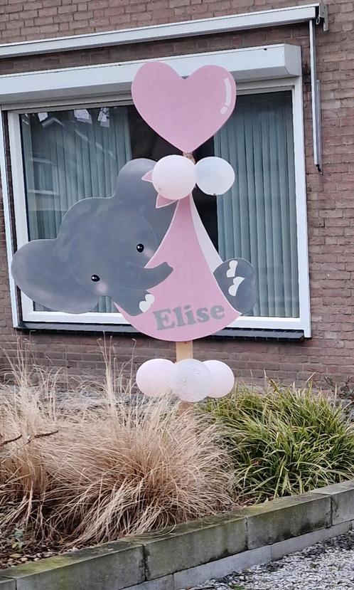 Geboortebord meisje, Kinderen en Baby's, Kraamcadeaus en Geboorteborden, Gebruikt, Ophalen