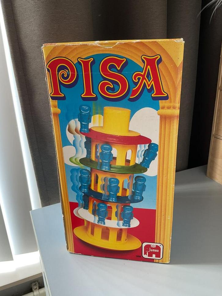 Toren van Pisa spel, origineel 1985, vintage., Hobby en Vrije tijd, Gezelschapsspellen | Overige, Gebruikt, Ophalen