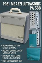 Uit 1961 Meazzi Ultrasonic PA 588 – studio amp, Muziek en Instrumenten, Versterkers | Bas en Gitaar, Ophalen of Verzenden, Gebruikt