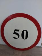 Houten bord met 50 voor Abraham of Sarah, Ophalen, Geboorte of Huwelijk