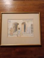 Aquarel van R. Hering, Ophalen of Verzenden