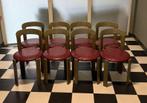 29 Bruno Rey stoelen met bor rode zitting, Ophalen of Verzenden, Zo goed als nieuw, Rood