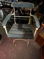 Oude gietijzeren tuinstoel, Ophalen, Gebruikt, Metaal