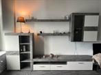 Tv-meubel set in moderne stijl – grijs / wit, Ophalen, Zo goed als nieuw, 25 tot 50 cm, Minder dan 100 cm
