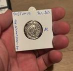 Romeinse munt - postumus zilver, Ophalen of Verzenden, Italië, Losse munt, Zilver