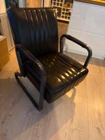 Stijlvolle Fauteuil - Industrieel Design, Huis en Inrichting, Fauteuils, Gebruikt, Ophalen of Verzenden, 50 tot 75 cm, Leer