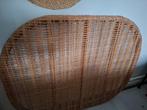 Rotan hoofdeinde voor bed 180 cm - twee prachtige panelen, Gebruikt, 90 cm, Beige, Tweepersoons