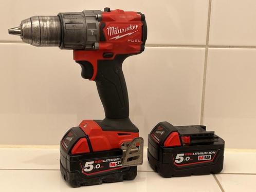Milwaukee M18 FPD2 Boormachine 2 x Accu 18V 5.0 Ah, Doe-het-zelf en Verbouw, Gereedschap | Boormachines, Gebruikt, Boormachine