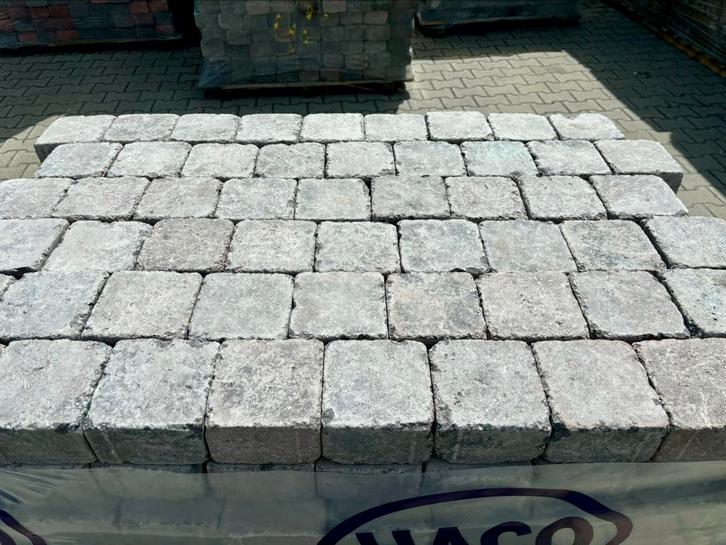 Restantpartij getrommelde stenen, Tuin en Terras, Tegels en Klinkers, Nieuw, Klinkers, Beton, 10 m² of meer, Ophalen