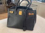 Namaak Hermes Birkin 30 tas zwart met gouden details, Gebruikt, Zwart, Minder dan 40 cm, Minder dan 35 cm