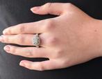 Diamant moissaniet fraaie gouden dames ring nieuwstaat luxe