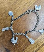 Zilveren (835) JASSERON bedelarmband / armband + 6 bedels, Ophalen, Zo goed als nieuw, Met bedels of kralen, Zilver