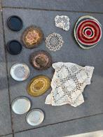 Antieke kleine kleedjes onderzettertjes, Ophalen of Verzenden