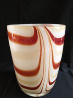 Glazen vaas retro, Minder dan 50 cm, Glas, Gebruikt, Ophalen of Verzenden
