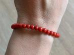 Mooie bloedkoraal armband, Ophalen of Verzenden, Nieuw, Overige kleuren, Overige materialen