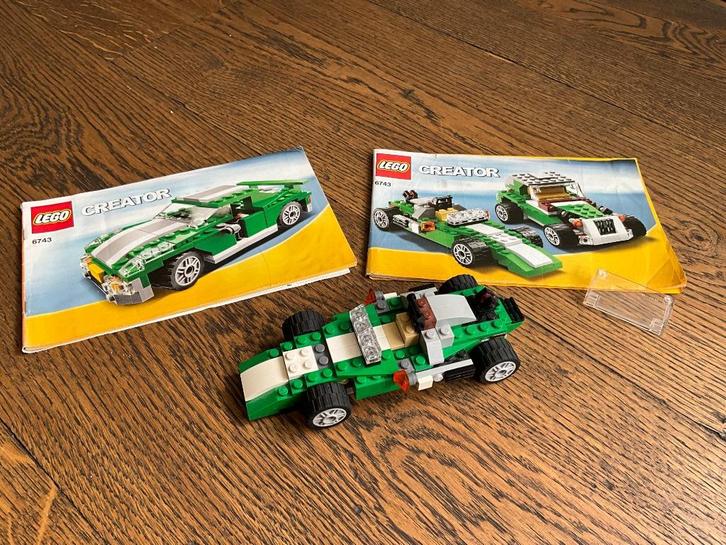 Lego Creator – Straatracer (6743) – compleet!, Kinderen en Baby's, Speelgoed | Duplo en Lego, Zo goed als nieuw, Lego, Complete set