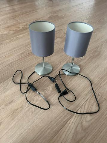 2 Ikea nachtlamp Ingared grijs beschikbaar voor biedingen