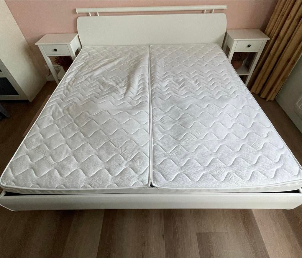 GRATIS AF TE HALEN Waterbed incl ledikant zeer goede staat, Huis en Inrichting, Slaapkamer | Waterbedden, Ophalen, Gebruikt, 210 cm