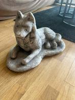 Prachtig cementen beeld hond / wolf nieuw, Tuin en Terras, Ophalen, Nieuw
