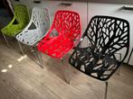 Forest Design Stapelstoelen - Set van 4, Huis en Inrichting, Stoelen, Ophalen, Kunststof, Gebruikt, Overige kleuren